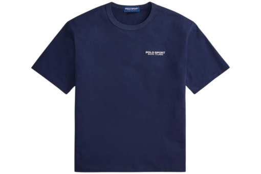 Polo Ralph Lauren Relaxed Fit Polo Sport Jersey T Shirt Print Cruise Navy