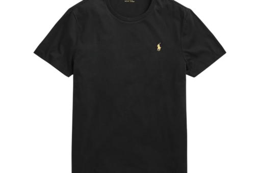 Polo Ralph Lauren CUSTOM SLIM FIT CREWNECK Basic T Shirt Black