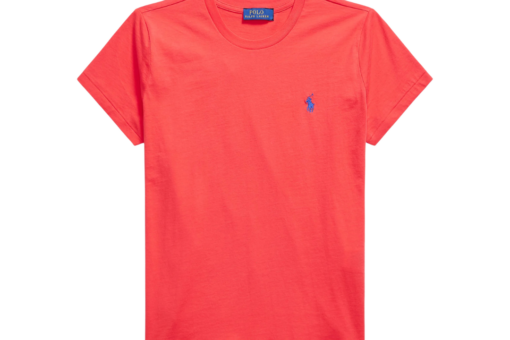 Polo Ralph Lauren CLASSIC FIT COTTON JERSEY CREWNECK Basic T Shirt Bright Hibiscus