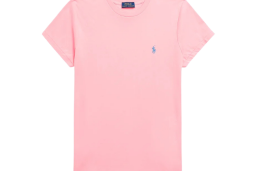 Polo Ralph Lauren CLASSIC FIT COTTON JERSEY CREWNECK Basic T Shirt Course Pink
