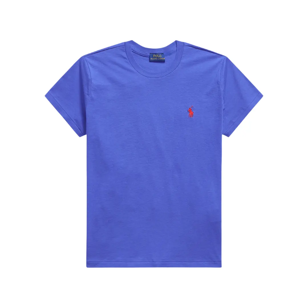 Polo Ralph Lauren CLASSIC FIT COTTON JERSEY CREWNECK Basic T Shirt Gala Blue 2026 | Drip Kickz Polo Ralph Lauren CLASSIC FIT COTTON JERSEY CREWNECK Basic T Shirt Gala Blue