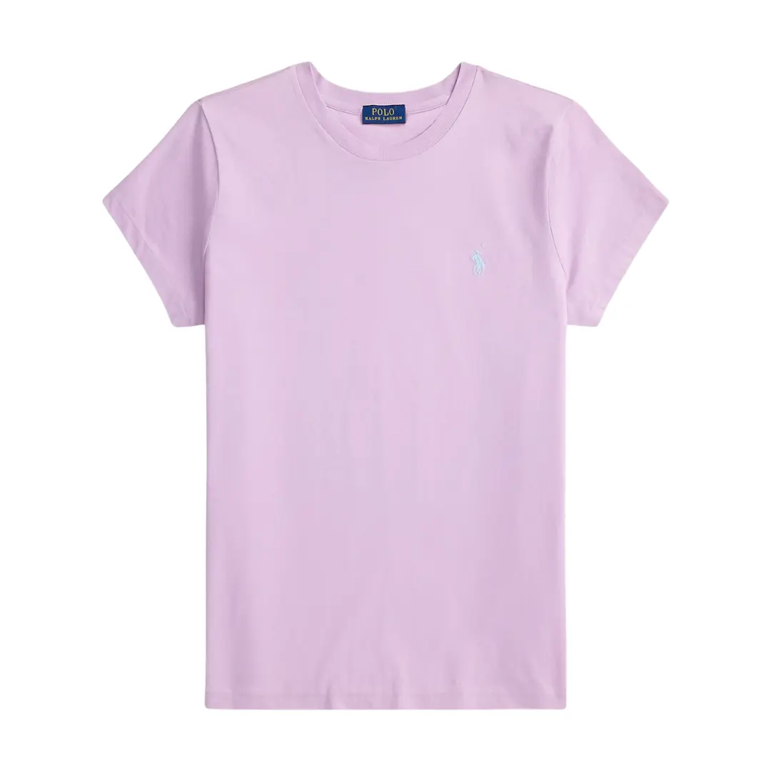 Polo Ralph Lauren CLASSIC FIT COTTON JERSEY CREWNECK Basic T Shirt Light Mauve 2026 | Drip Kickz Polo Ralph Lauren CLASSIC FIT COTTON JERSEY CREWNECK Basic T Shirt Light Mauve