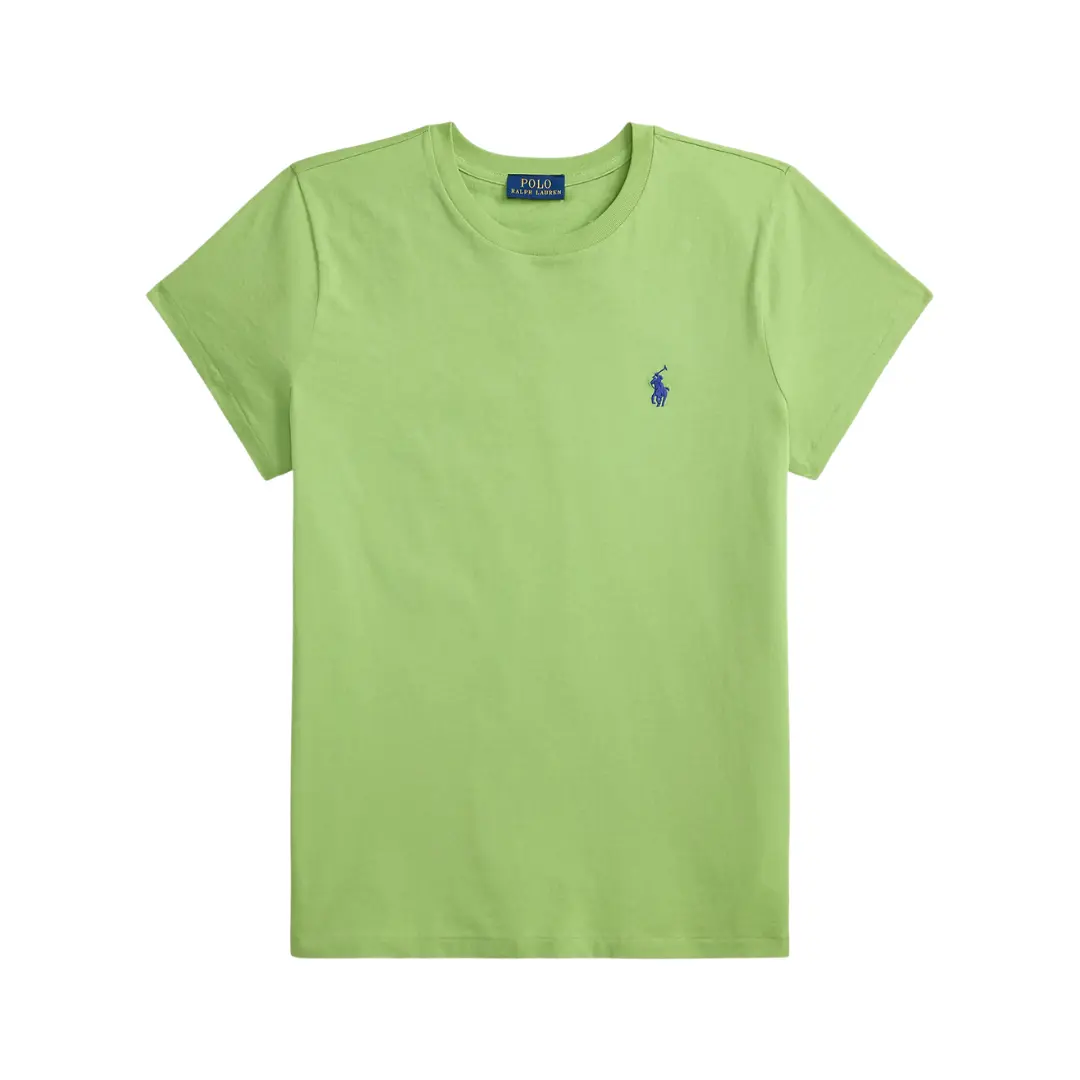 Polo Ralph Lauren CLASSIC FIT COTTON JERSEY CREWNECK Basic T Shirt Parakeet Green 2026 | Drip Kickz Polo Ralph Lauren CLASSIC FIT COTTON JERSEY CREWNECK Basic T Shirt Parakeet Green