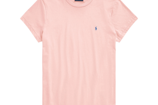 Polo Ralph Lauren CLASSIC FIT COTTON JERSEY CREWNECK Basic T Shirt Pink