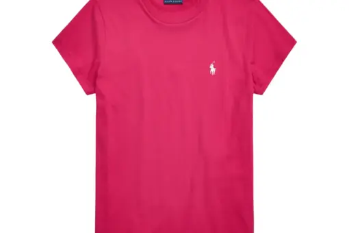 Polo Ralph Lauren CLASSIC FIT COTTON JERSEY CREWNECK Basic T Shirt Pink Sky