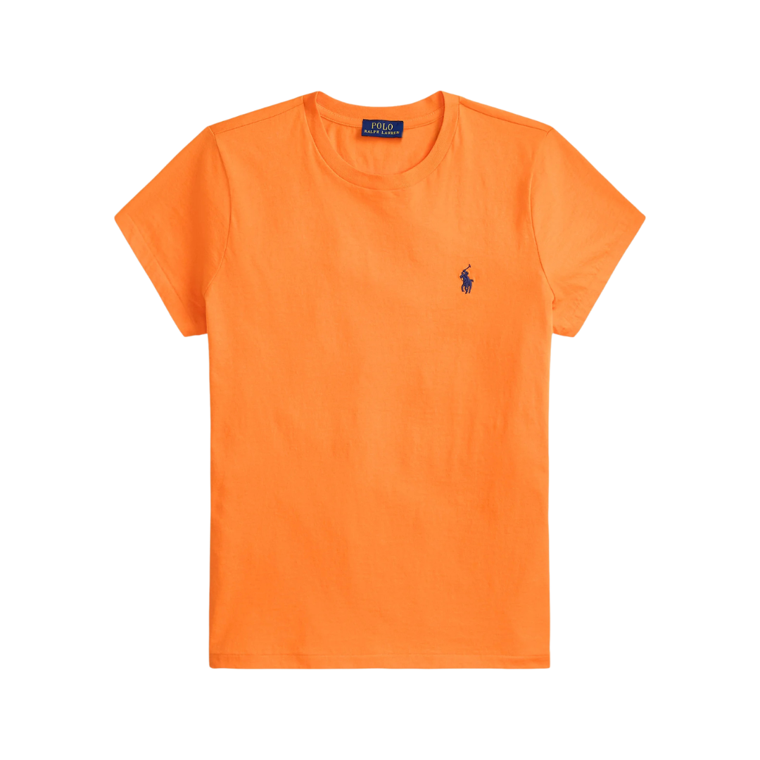 Polo Ralph Lauren CLASSIC FIT COTTON JERSEY CREWNECK Basic T Shirt Solar Orange 2026 | Drip Kickz Polo Ralph Lauren CLASSIC FIT COTTON JERSEY CREWNECK Basic T Shirt Solar Orange