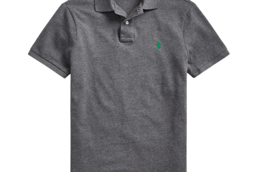 Polo Ralph Lauren Slim Fit Mesh Polo Shirt Barclay Heather