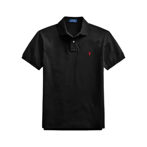 Polo Ralph Lauren Slim Fit Mesh Polo Shirt Black 2026 | Drip Kickz Polo Ralph Lauren Slim Fit Mesh Polo Shirt Black