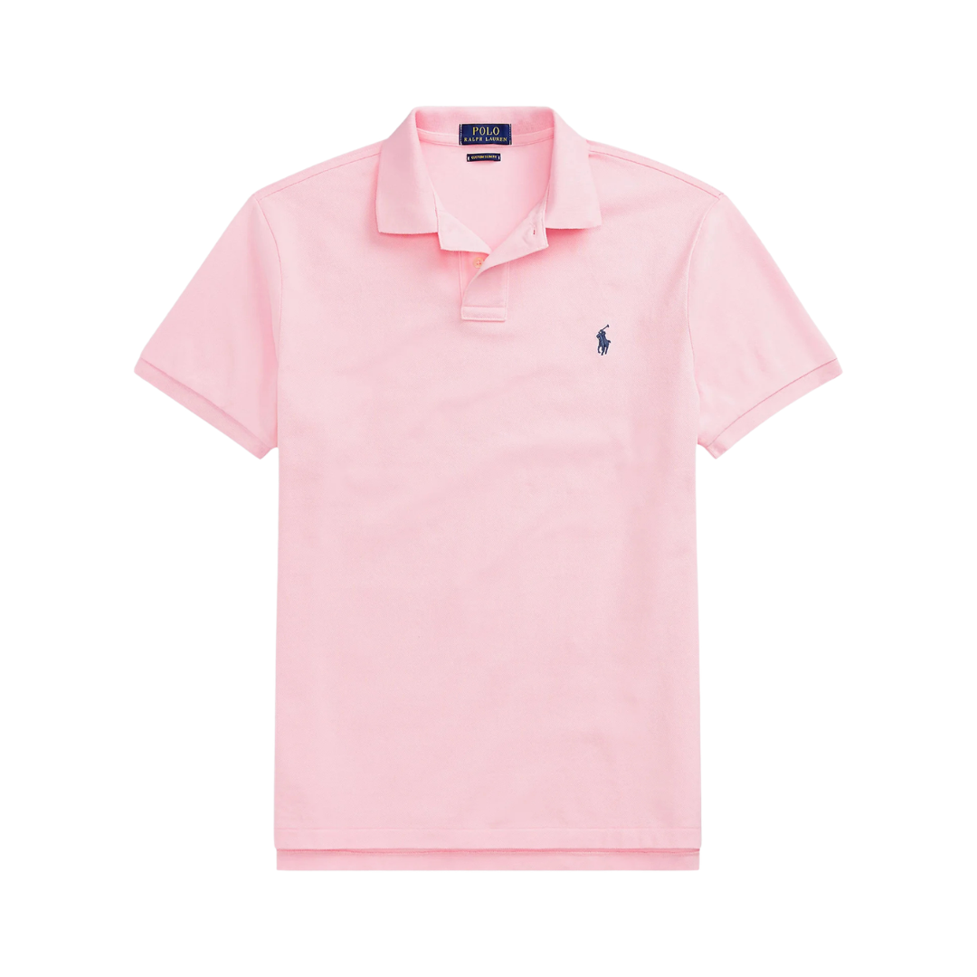 Polo Ralph Lauren Slim Fit Mesh Polo Shirt Carmel Pink 2026 | Drip Kickz Polo Ralph Lauren Slim Fit Mesh Polo Shirt Carmel Pink