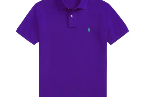 Polo Ralph Lauren Slim Fit Mesh Polo Shirt Chalet Purple