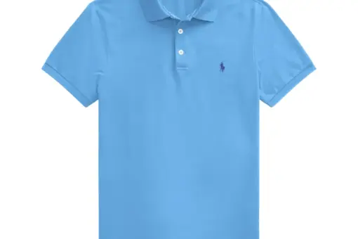Polo Ralph Lauren Slim Fit Mesh Polo Shirt Harbor Island Blue