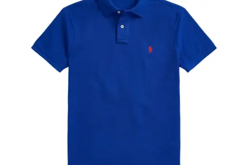 Polo Ralph Lauren Slim Fit Mesh Polo Shirt Heritage Royal