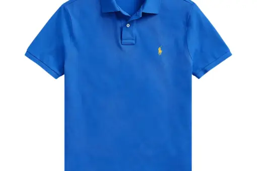 Polo Ralph Lauren Slim Fit Mesh Polo Shirt New Iris Blue