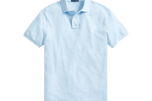 Polo Ralph Lauren Slim Fit Mesh Polo Shirt Office Blue