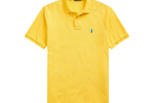 Polo Ralph Lauren Slim Fit Mesh Polo Shirt Yellow