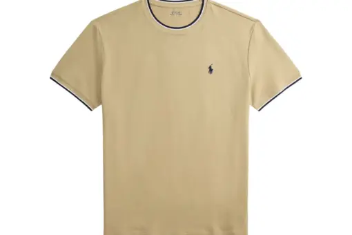 Polo Ralph Lauren Classic Fit Stretch Mesh T Shirt Basic Coastal Beige