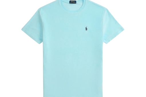 Polo Ralph Lauren Classic Fit Terry T Shirt Basic Soft Aqua