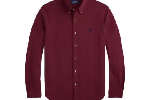 Polo Ralph Lauren Featherweight Shirt Spring Wine Heather
