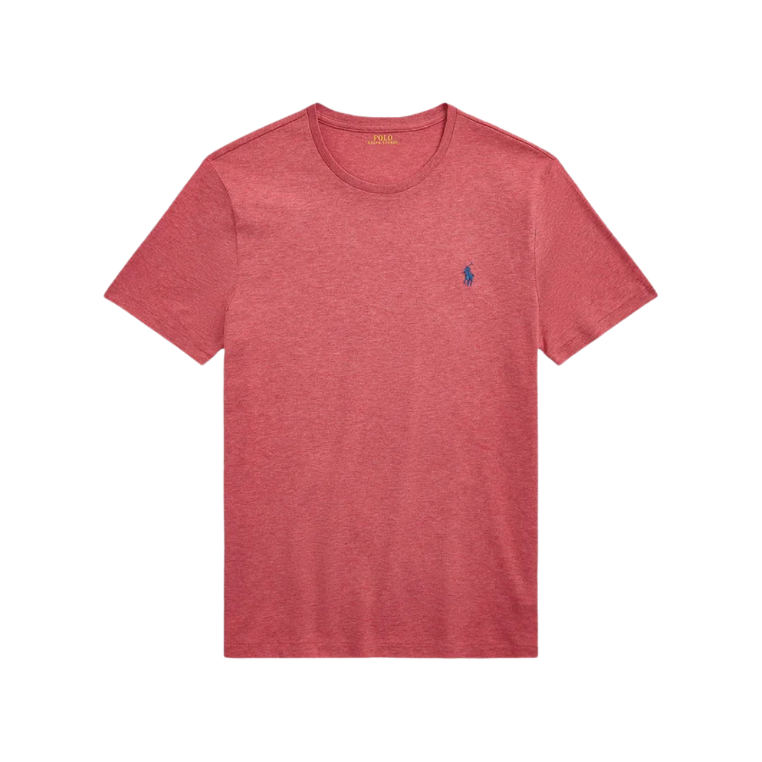 Polo Ralph Lauren Short Sleeve T Shirt Basic Carnelian Red Heather 2026 | Drip Kickz Polo Ralph Lauren Short Sleeve T Shirt Basic Carnelian Red Heather