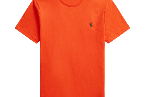 Polo Ralph Lauren Short Sleeve T Shirt Basic College Orange