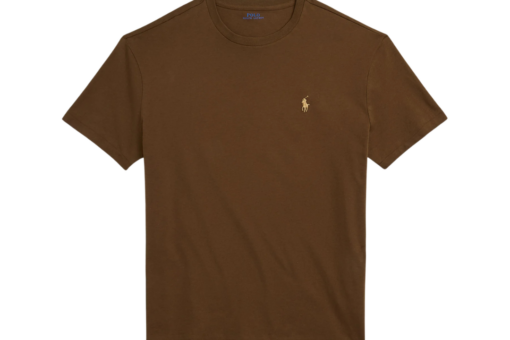 Polo Ralph Lauren Short Sleeve T Shirt Basic Nutmeg Brown Heather