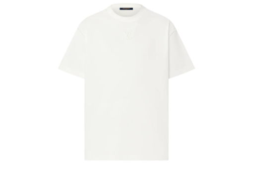T-shirt with LV embossing Blanc Optique