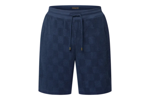 LV Damier French Terry Cotton-Blend Shorts