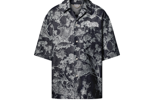 LV Short-Sleeved Denim Shirt