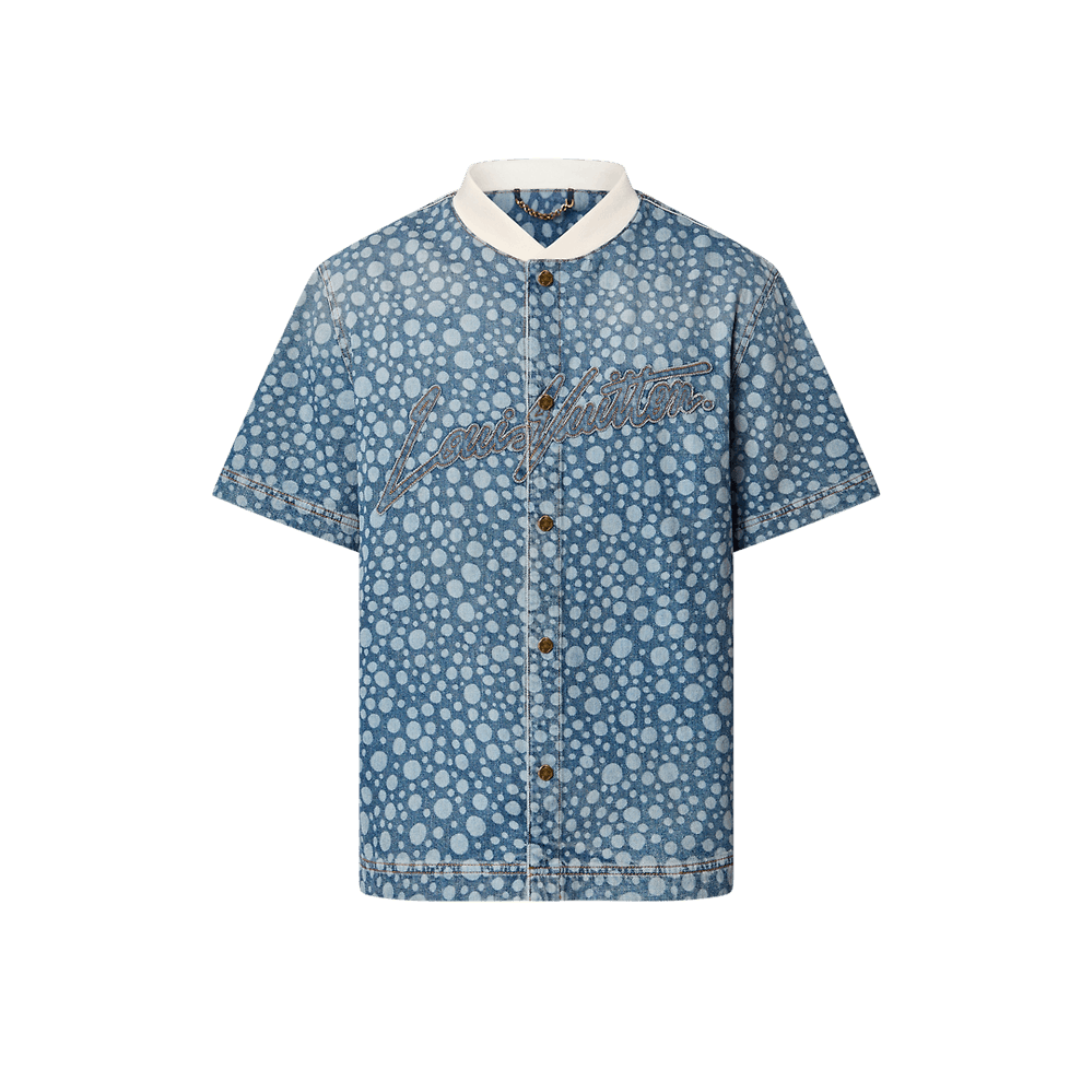 LV x YK Infinity Dots Denim Shirt 2026 | Drip Kickz LV x YK Infinity Dots Denim Shirt