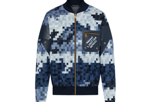 LV Hybrid Leather And Cotton Damier Blouson