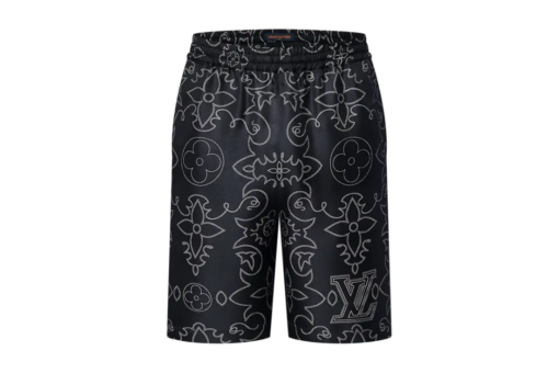 LV Printed Silk Shorts