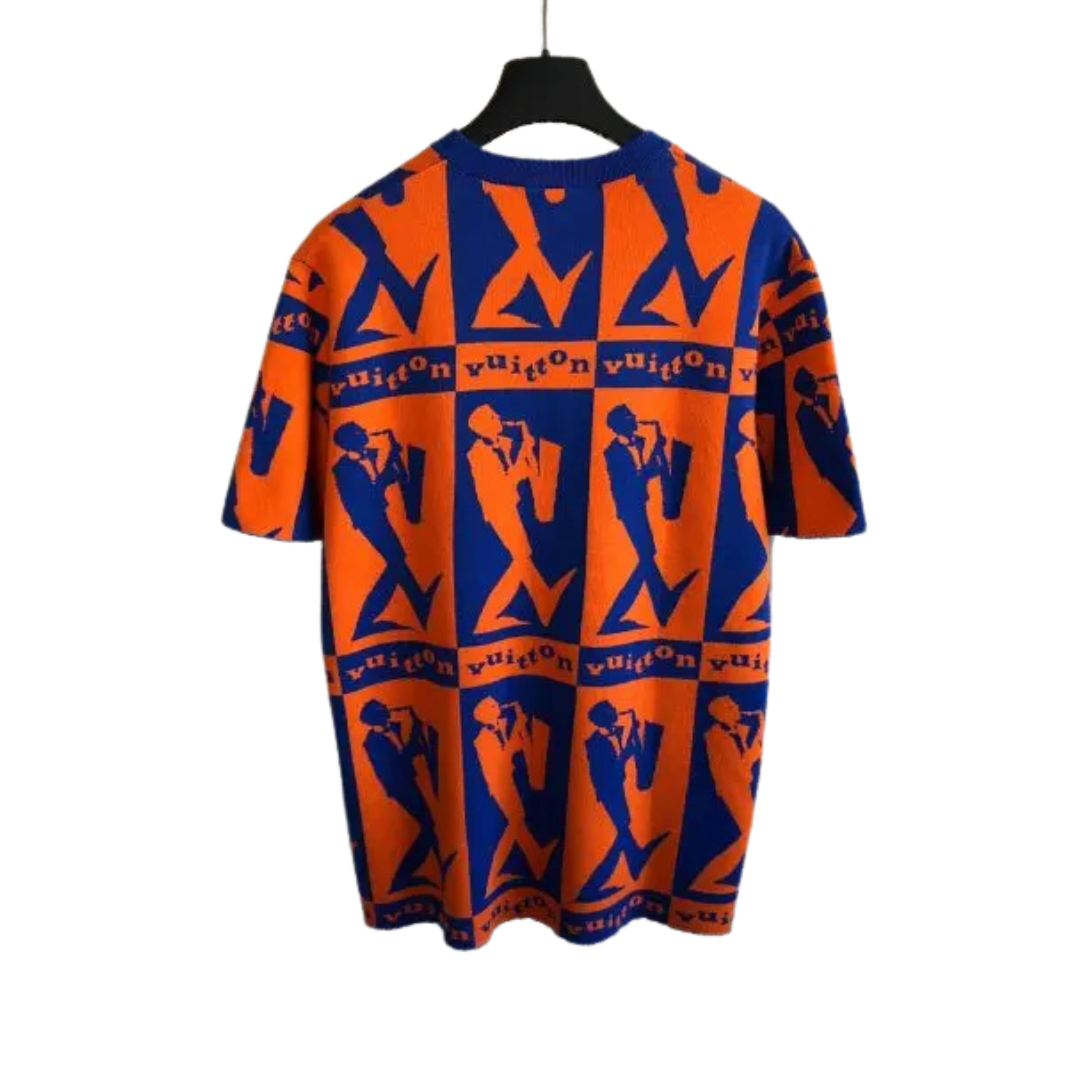 LV Jazz Flyers Short Sleeved T-shirt Orange 2026 | Drip Kickz LV Jazz Flyers Short Sleeved T-shirt Orange