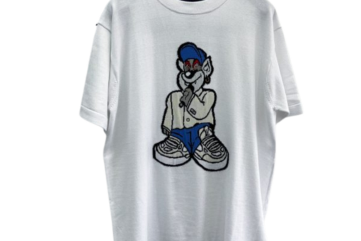 LV Cartoon Print Short Sleeve T-shirt White