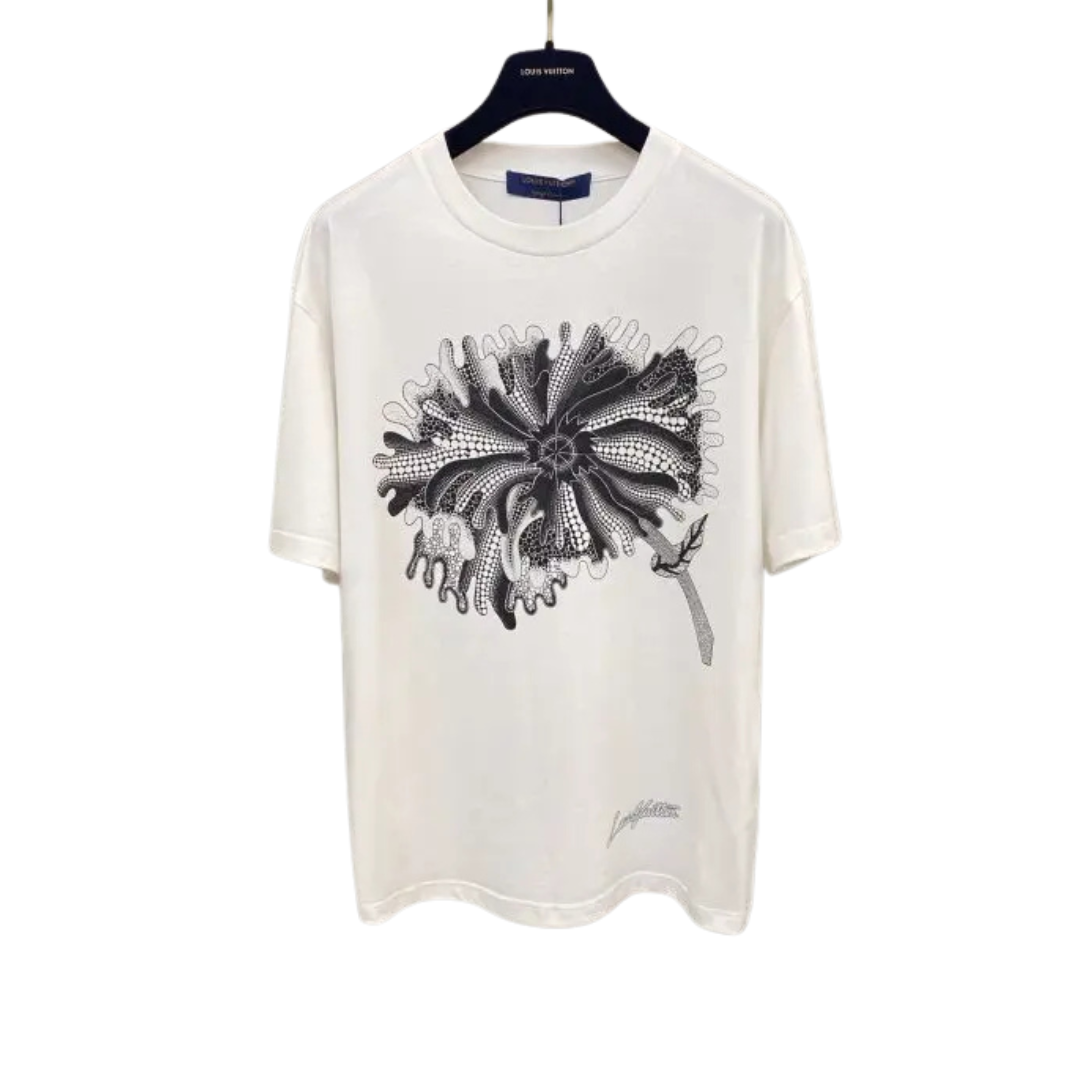 LV Yayoi Kusama T-shirt White 2026 | Drip Kickz LV Yayoi Kusama T-shirt White