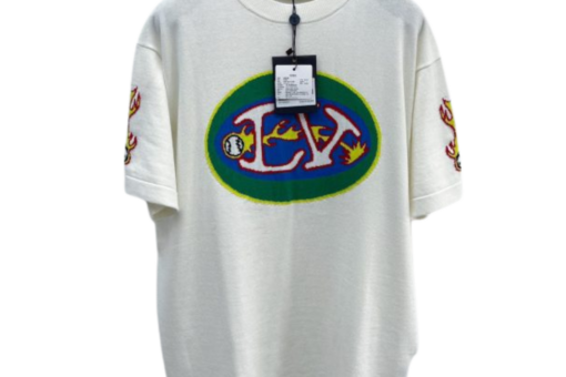 LV Graphic Short-Sleeved Crewneck T-shirt White