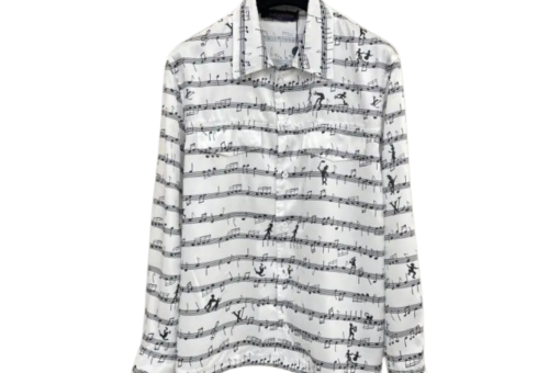 LV Military Silk Shirt White