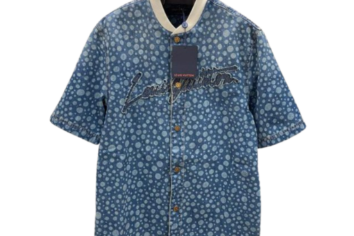 LV Yayoi Kusama Denim Shirt Blue