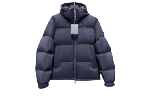 LV Monogram Down Jacket Volcanic Black