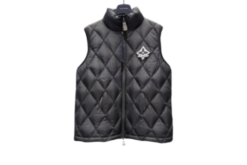 LV Diamond Ripstop Puffer Gilet Black