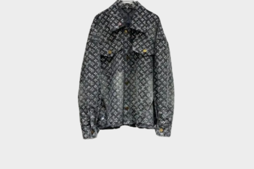 LV Monogram Denim Jacket Black