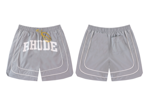 RHUDE Cotton Track Shorts Gray