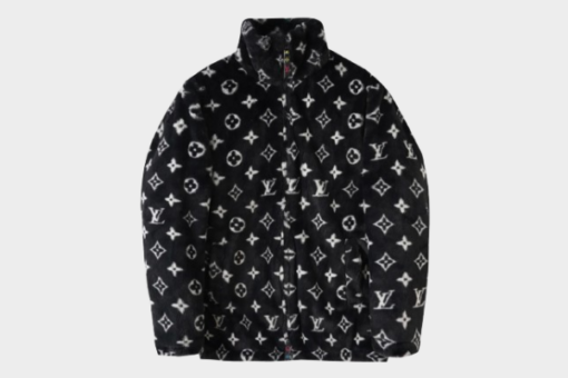 LV Monogram Fleece Jacket Black