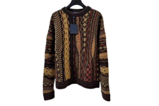 LV Long-Sleeved Crewneck Sweater Multicolor