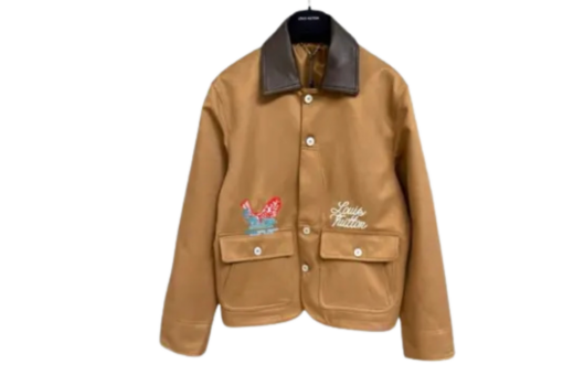 LV Embellished Workwear Jacket Brown