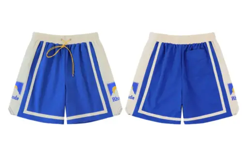RHUDE Cotton Track White And Blue