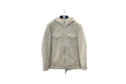 LV Monogram Puffer Jacket Beige