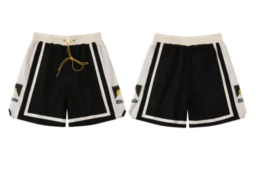 RHUDE Cotton Track White And Black