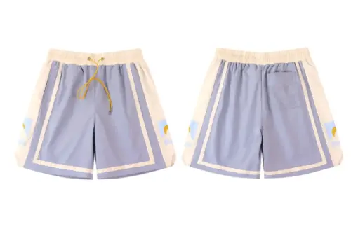 RHUDE Cotton Track Shorts Light Purple