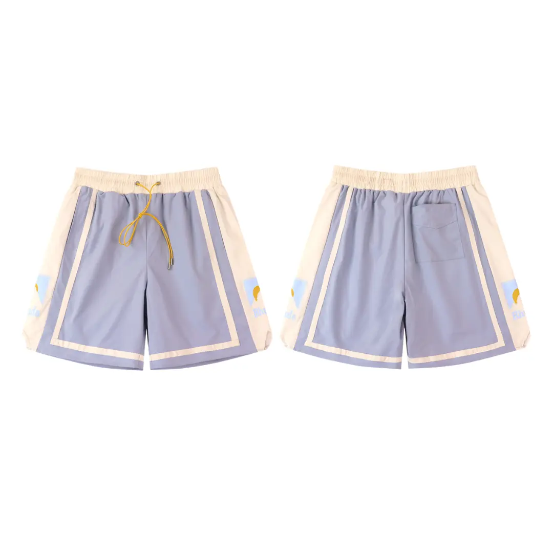 RHUDE Cotton Track Shorts Light Purple 2026 | Drip Kickz RHUDE Cotton Track Shorts Light Purple
