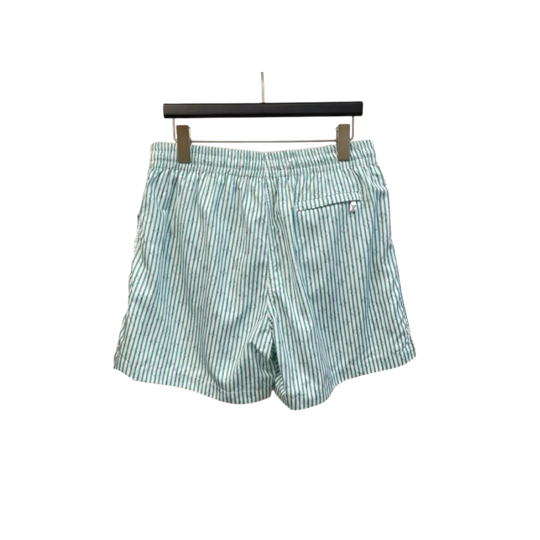 LV Checked Monogram Swim Shorts Baby Blue 2026 | Drip Kickz LV Checked Monogram Swim Shorts Baby Blue